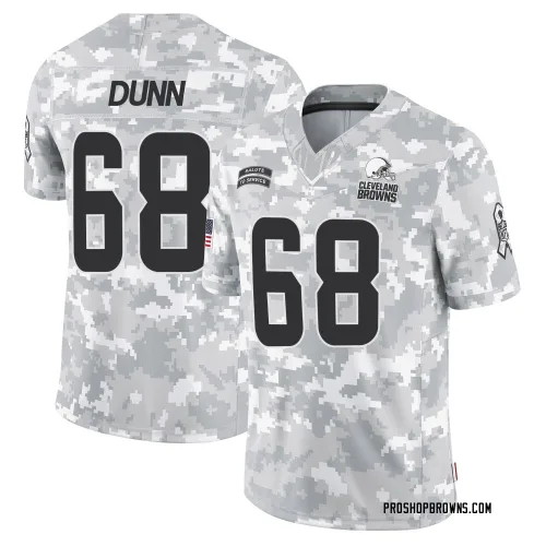 Cleveland Browns Men's Limited Arctic Camo 2024 Salute to Service Jersey (68 Michael Dunn)