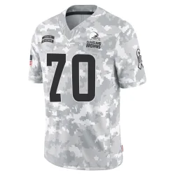Cleveland Browns Men's Limited Arctic Camo 2024 Salute to Service Jersey (70 Zak Zinter)