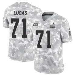 Cleveland Browns Men's Limited Arctic Camo 2024 Salute to Service Jersey (71 Cornelius Lucas)