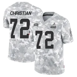 Cleveland Browns Men's Limited Arctic Camo 2024 Salute to Service Jersey (72 Geron Christian)