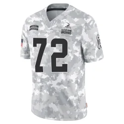 Cleveland Browns Men's Limited Arctic Camo 2024 Salute to Service Jersey (72 Geron Christian)