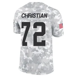 Cleveland Browns Men's Limited Arctic Camo 2024 Salute to Service Jersey (72 Geron Christian)