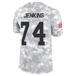Cleveland Browns Men's Limited Arctic Camo 2024 Salute to Service Jersey (74 Teven Jenkins)
