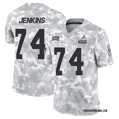 Cleveland Browns Men's Limited Arctic Camo 2024 Salute to Service Jersey (74 Teven Jenkins)