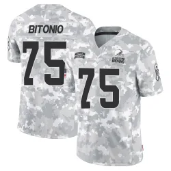 Cleveland Browns Men's Limited Arctic Camo 2024 Salute to Service Jersey (75 Joel Bitonio)