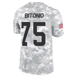 Cleveland Browns Men's Limited Arctic Camo 2024 Salute to Service Jersey (75 Joel Bitonio)
