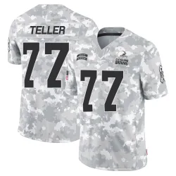 Cleveland Browns Men's Limited Arctic Camo 2024 Salute to Service Jersey (77 Wyatt Teller)