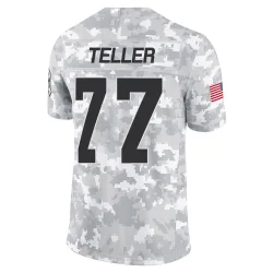Cleveland Browns Men's Limited Arctic Camo 2024 Salute to Service Jersey (77 Wyatt Teller)
