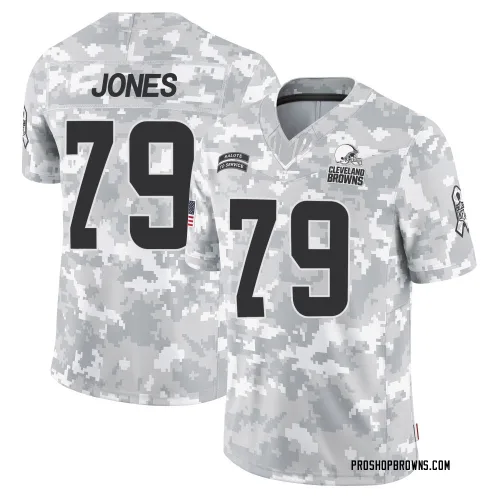Cleveland Browns Men's Limited Arctic Camo 2024 Salute to Service Jersey (79 Dawand Jones)
