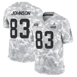 Cleveland Browns Men's Limited Arctic Camo 2024 Salute to Service Jersey (83 Kisean Johnson)