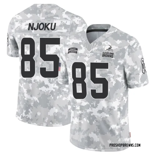 Cleveland Browns Men's Limited Arctic Camo 2024 Salute to Service Jersey (85 David Njoku)