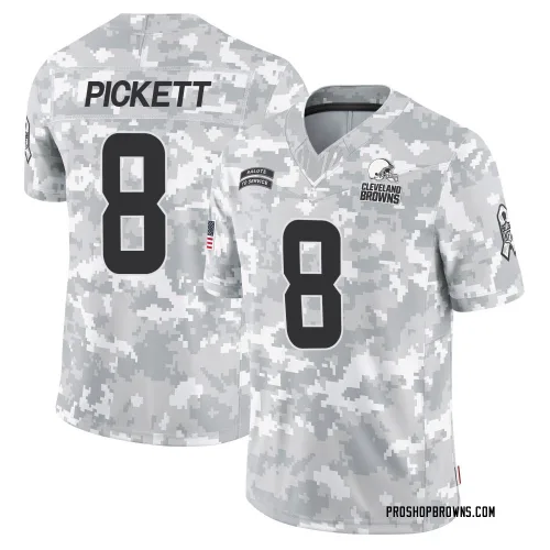 Cleveland Browns Men's Limited Arctic Camo 2024 Salute to Service Jersey (8 Kenny Pickett)