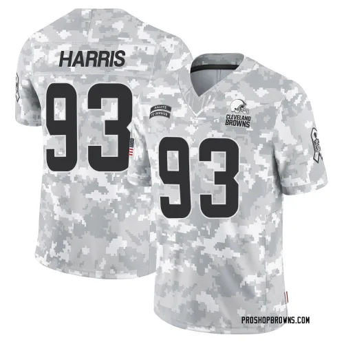 Cleveland Browns Men's Limited Arctic Camo 2024 Salute to Service Jersey (93 Shelby Harris)