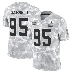 Cleveland Browns Men's Limited Arctic Camo 2024 Salute to Service Jersey (95 Myles Garrett)