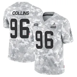 Cleveland Browns Men's Limited Arctic Camo 2024 Salute to Service Jersey (96 Maliek Collins)