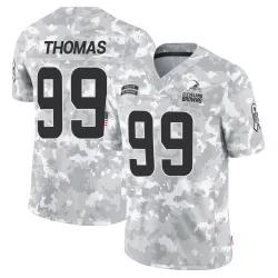 Cleveland Browns Men's Limited Arctic Camo 2024 Salute to Service Jersey (99 Cameron Thomas)