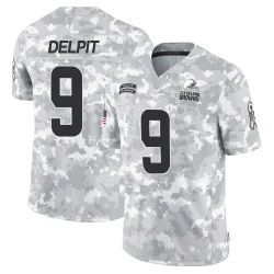 Cleveland Browns Men's Limited Arctic Camo 2024 Salute to Service Jersey (9 Grant Delpit)