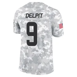 Cleveland Browns Men's Limited Arctic Camo 2024 Salute to Service Jersey (9 Grant Delpit)