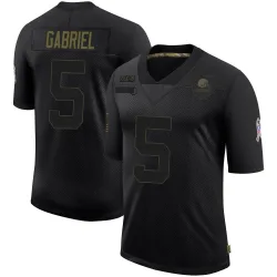 Cleveland Browns Men's Limited Black 2020 Salute To Service Jersey (5 Dillon Gabriel)