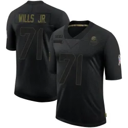Cleveland Browns Men's Limited Black 2020 Salute To Service Jersey (71 Jedrick Wills Jr.)