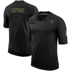 Cleveland Browns Men's Limited Black 2020 Salute To Service Jersey (7 Dustin Hopkins)