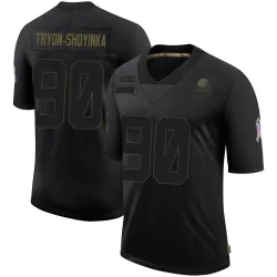 Cleveland Browns Men's Limited Black 2020 Salute To Service Jersey (90 Joe Tryon-Shoyinka)