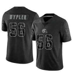 Cleveland Browns Men's Limited Black Reflective Jersey (56 Luke Wypler)