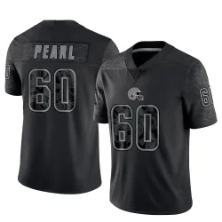 Cleveland Browns Men's Limited Black Reflective Jersey (60 Julian Pearl)