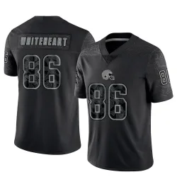 Cleveland Browns Men's Limited Black Reflective Jersey (86 Blake Whiteheart)