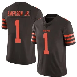 Cleveland Browns Men's Limited Brown Color Rush Jersey (1 Martin Emerson Jr.)