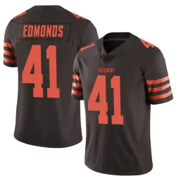 Cleveland Browns Men's Limited Brown Color Rush Jersey (41 Chris Edmonds)
