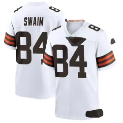 Cleveland Browns Men's Limited Brown Color Rush Jersey (84 Geoff Swaim)