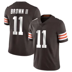 Cleveland Browns Men's Limited Brown Team Color Vapor Untouchable Jersey (11 Tony Brown II)