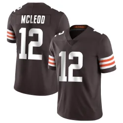 Cleveland Browns Men's Limited Brown Team Color Vapor Untouchable Jersey (12 Rodney McLeod Jr.)