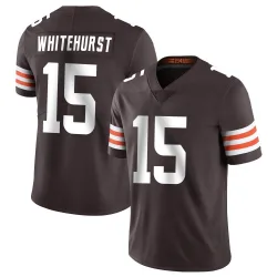 Cleveland Browns Men's Limited Brown Team Color Vapor Untouchable Jersey (15 Charlie Whitehurst)