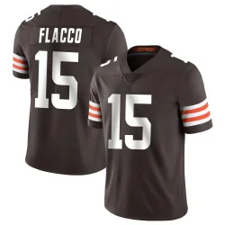 Cleveland Browns Men's Limited Brown Team Color Vapor Untouchable Jersey (15 Joe Flacco)