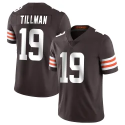 Cleveland Browns Men's Limited Brown Team Color Vapor Untouchable Jersey (19 Cedric Tillman)