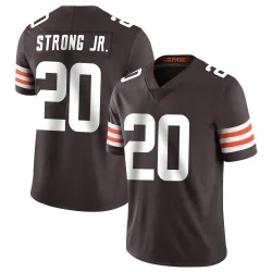 Cleveland Browns Men's Limited Brown Team Color Vapor Untouchable Jersey (20 Pierre Strong Jr.)