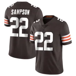 Cleveland Browns Men's Limited Brown Team Color Vapor Untouchable Jersey (22 Dylan Sampson)
