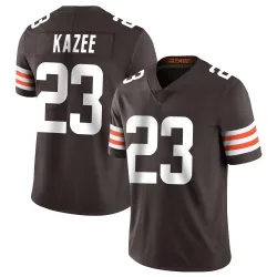 Cleveland Browns Men's Limited Brown Team Color Vapor Untouchable Jersey (23 Damontae Kazee)