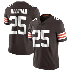 Cleveland Browns Men's Limited Brown Team Color Vapor Untouchable Jersey (25 Nik Needham)