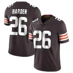 Cleveland Browns Men's Limited Brown Team Color Vapor Untouchable Jersey (26 Myles Harden)