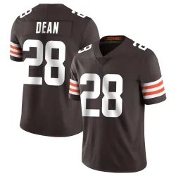 Cleveland Browns Men's Limited Brown Team Color Vapor Untouchable Jersey (28 Trey Dean III)