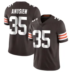 Cleveland Browns Men's Limited Brown Team Color Vapor Untouchable Jersey (35 Chigozie Anusiem)