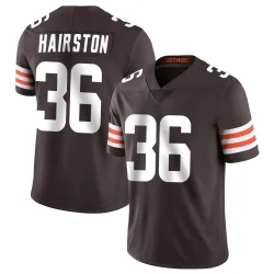 Cleveland Browns Men's Limited Brown Team Color Vapor Untouchable Jersey (36 Troy Hairston)
