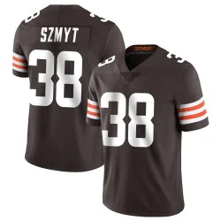 Cleveland Browns Men's Limited Brown Team Color Vapor Untouchable Jersey (38 Andre Szmyt)