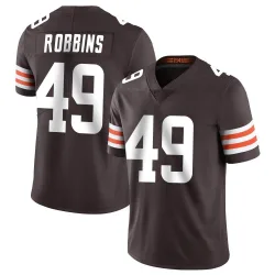 Cleveland Browns Men's Limited Brown Team Color Vapor Untouchable Jersey (49 Aidan Robbins)