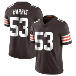 Cleveland Browns Men's Limited Brown Team Color Vapor Untouchable Jersey (53 Nick Harris)