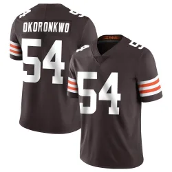 Cleveland Browns Men's Limited Brown Team Color Vapor Untouchable Jersey (54 Ogbo Okoronkwo)