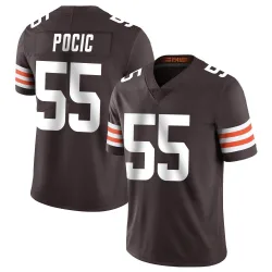 Cleveland Browns Men's Limited Brown Team Color Vapor Untouchable Jersey (55 Ethan Pocic)